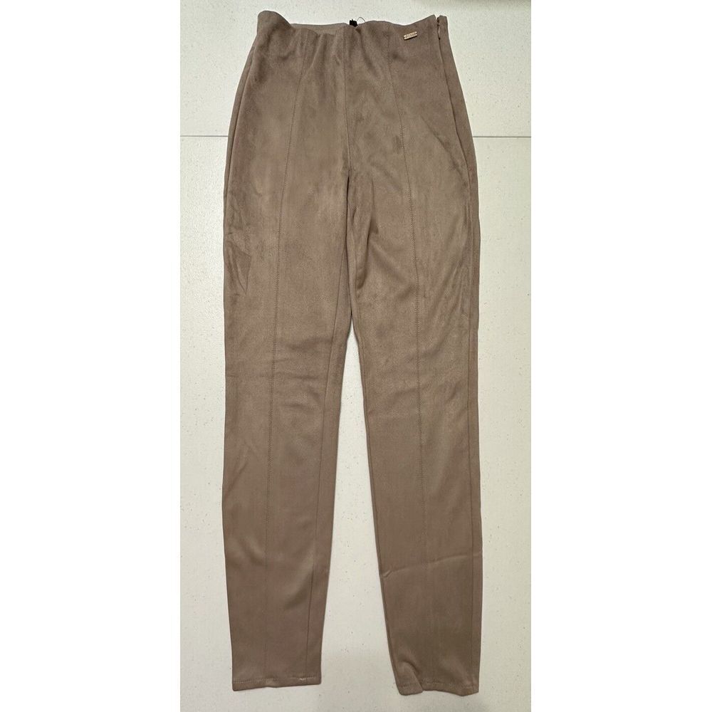 Guess ES Maya Leggings Summer Clay Faux Suede High‎ Rise Skinny Pants NWT XS